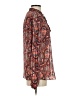 Lucky Brand 100% Polyester Paisley Brown Long Sleeve Blouse Size S - photo 4