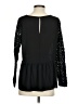 Ann Taylor LOFT 100% Polyester Black Long Sleeve Blouse Size S - photo 2