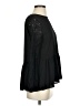 Ann Taylor LOFT 100% Polyester Black Long Sleeve Blouse Size S - photo 4