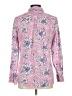 Talbots 100% Cotton Floral Pink Long Sleeve Button-Down Shirt Size M - photo 2