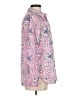 Talbots 100% Cotton Floral Pink Long Sleeve Button-Down Shirt Size M - photo 4