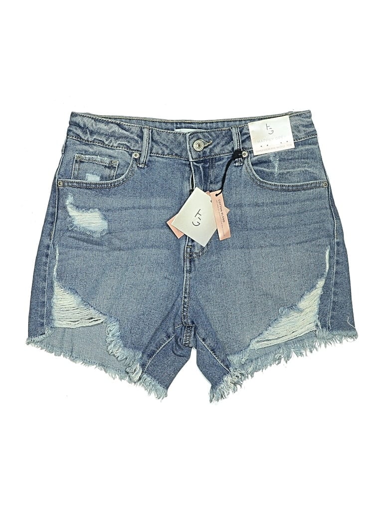 Happily Grey Denim Shorts In Blue
