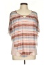 Cato Tan Short Sleeve Blouse Size L - photo 1