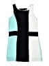 Laundry by Shelli Segal 100% Polyester Color Block Teal Blue Dress Size 14 - photo 1