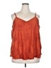 Torrid 100% Nylon Orange Sleeveless Blouse Size 2X Plus (2) - photo 1