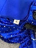 Unbranded 100% Polyester Metallic Blue Cocktail Dress Size 4 - photo 4