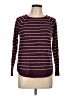 Pink Clover Stripes Burgundy Pullover Sweater Size L - photo 1