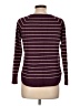 Pink Clover Stripes Burgundy Pullover Sweater Size L - photo 2
