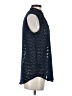 Ann Taylor 100% Polyester Blue Sleeveless Blouse Size XS - photo 4