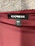 Express 100% Polyester Burgundy Bodysuit Size L - photo 3