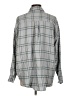 White Crow Plaid Gray Blue Long Sleeve Button-Down Shirt Size L - photo 2
