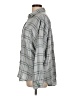 White Crow Plaid Gray Blue Long Sleeve Button-Down Shirt Size L - photo 5