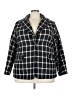 Shein Curve 100% Polyester Houndstooth Black Blazer Size 18 Plus (3) - photo 1