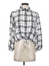 Sanctuary 100% Rayon Plaid White 3/4 Sleeve Blouse Size XS - photo 1