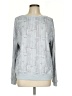 Honeydew Print Silver Gray Pullover Sweater Size L - photo 1