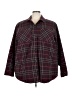 Torrid 100% Polyester Plaid Burgundy Fleece Size 3X Plus (3) - photo 1