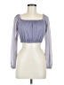 Assorted Brands Purple 3/4 Sleeve Blouse Size M - photo 1