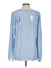 Banana Republic 100% Polyester Blue Long Sleeve Blouse Size S - photo 2