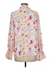 Unbranded Floral Pink Long Sleeve Blouse Size M - photo 2