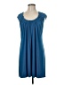 Evan Picone Solid Blue Casual Dress Size 8 - photo 1