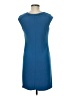 Evan Picone Solid Blue Casual Dress Size 8 - photo 2