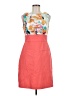 AGB 100% Polyester Color Block Orange Cocktail Dress Size 8 - photo 1
