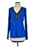 My Michelle 100% Polyester Blue Long Sleeve Blouse Size S - photo 1