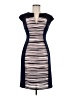 Connected Apparel Graphic Blue Cocktail Dress Size 6 - photo 1