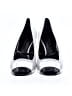 Casadei Color Block Silver White Heels Size EU 38 1/2 - photo 2