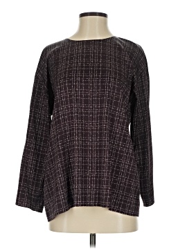 Eileen Fisher Long Sleeve Silk Top