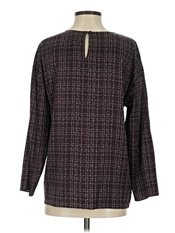 Eileen Fisher Long Sleeve Silk Top (view 2)