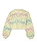 Unbranded 100% Polyester Chevron-herringbone Yellow Ivory Pullover Sweater Size 13 - 14 - photo 1