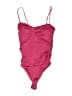 Express Pink Burgundy One Piece Swimsuit Size S - photo 1