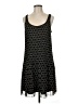 Club Monaco 100% Polyester Chevron-herringbone Black Casual Dress Size 8 - photo 1