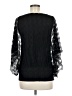 Jessica Simpson 100% Nylon Black 3/4 Sleeve Blouse Size M - photo 2