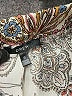 Drew 100% Polyester Paisley Silver Casual Pants Size S - photo 7