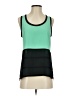 Naked Zebra 100% Polyester Green Sleeveless Blouse Size S - photo 1