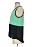 Naked Zebra 100% Polyester Green Sleeveless Blouse Size S - photo 5