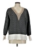 Unbranded Chevron-herringbone Black Gray Pullover Sweater Size M - photo 1