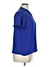 T Tahari 100% Polyester Blue Short Sleeve Blouse Size XL - photo 4