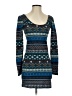 Forever 21 Argyle Blue Casual Dress Size S - photo 1
