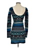 Forever 21 Argyle Blue Casual Dress Size S - photo 2