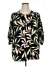 Cathy Black 3/4 Sleeve Blouse Size XL - photo 1