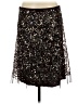 BCBGMAXAZRIA 100% Polyester Stars Black Brown Formal Skirt Size M - photo 2