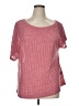 Shein Curve 100% Polyester Pink Short Sleeve Top Size 14 Plus (1) - photo 1