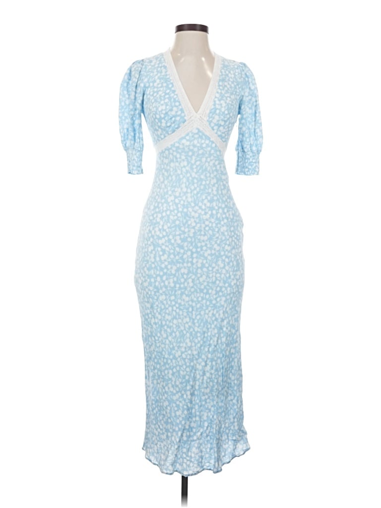 Pre-owned Rixo For Target Cocktail Dress In Blue