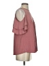 Alya Burgundy Short Sleeve Top Size S - photo 4