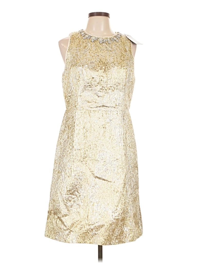 Boston Proper Cocktail Dress In Gold