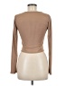 Shein 100% Polyester Tan Long Sleeve T-Shirt Size M - photo 2