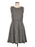 H&M Houndstooth Black Cocktail Dress Size L - photo 1